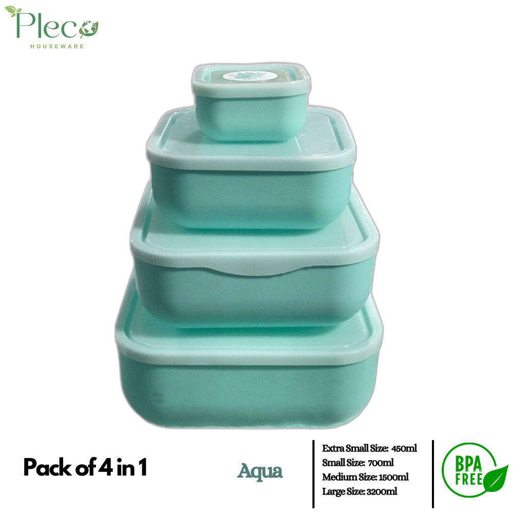 Food storage Containers | Bowl Set 4 in 1 With Invisible Lid