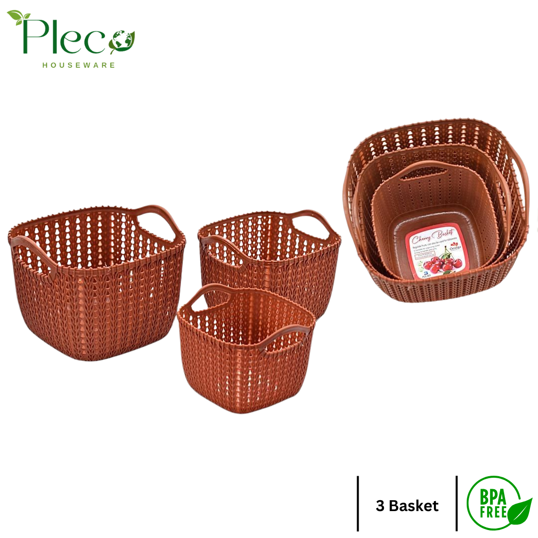 Basket | Grace basket | Cherry Basket | Vanity Storage Organizer Basket