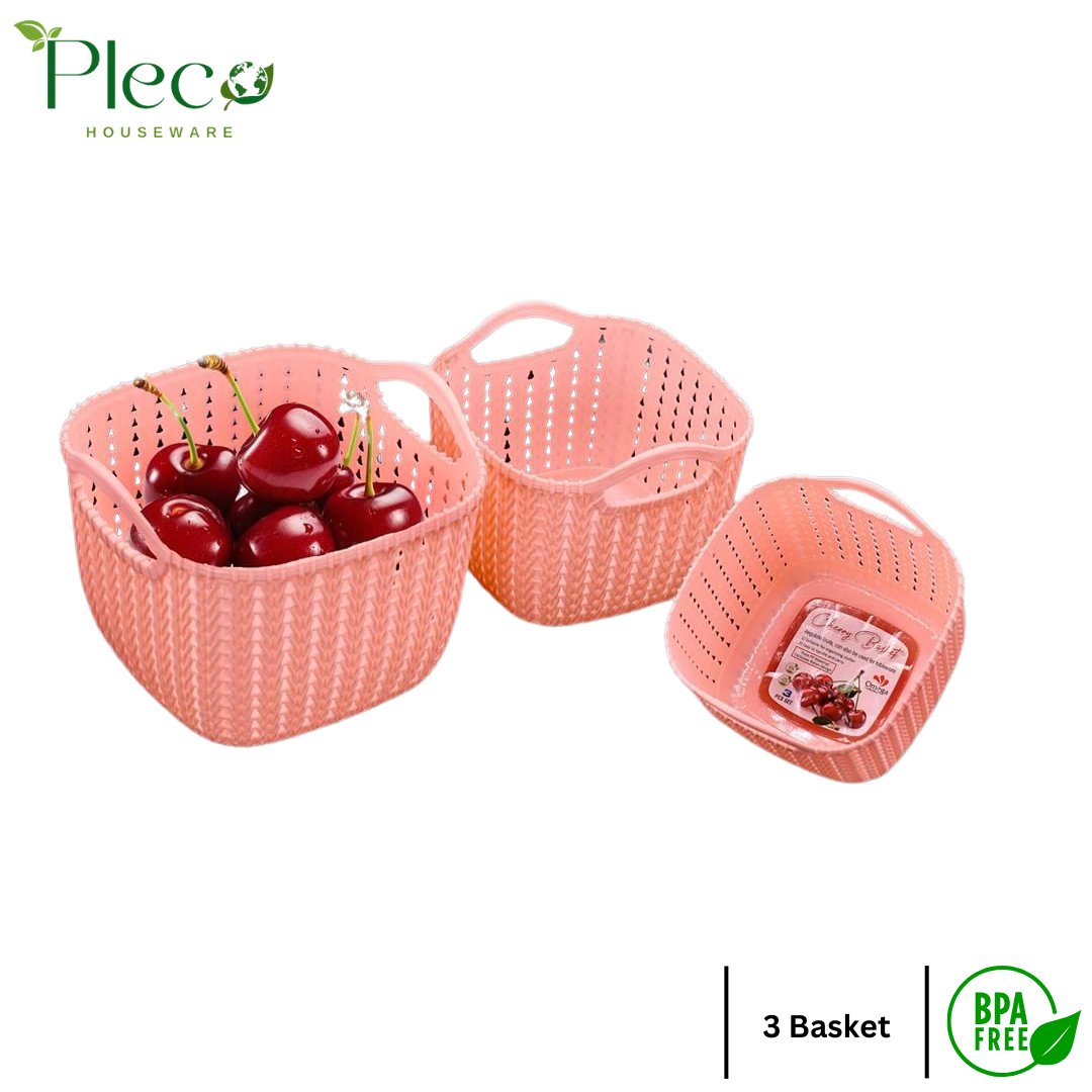 Basket | Grace basket | Cherry Basket | Vanity Storage Organizer Basket