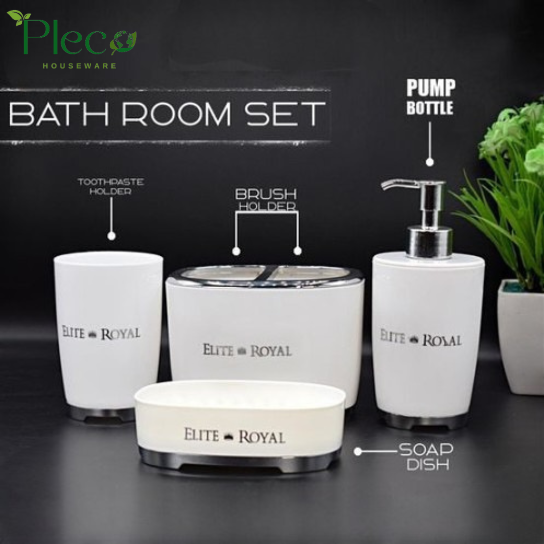 Bath Set | Sink Set for washroom  | Soap Dispenser | Soap Case | Toothpaste Holder | Brush holder