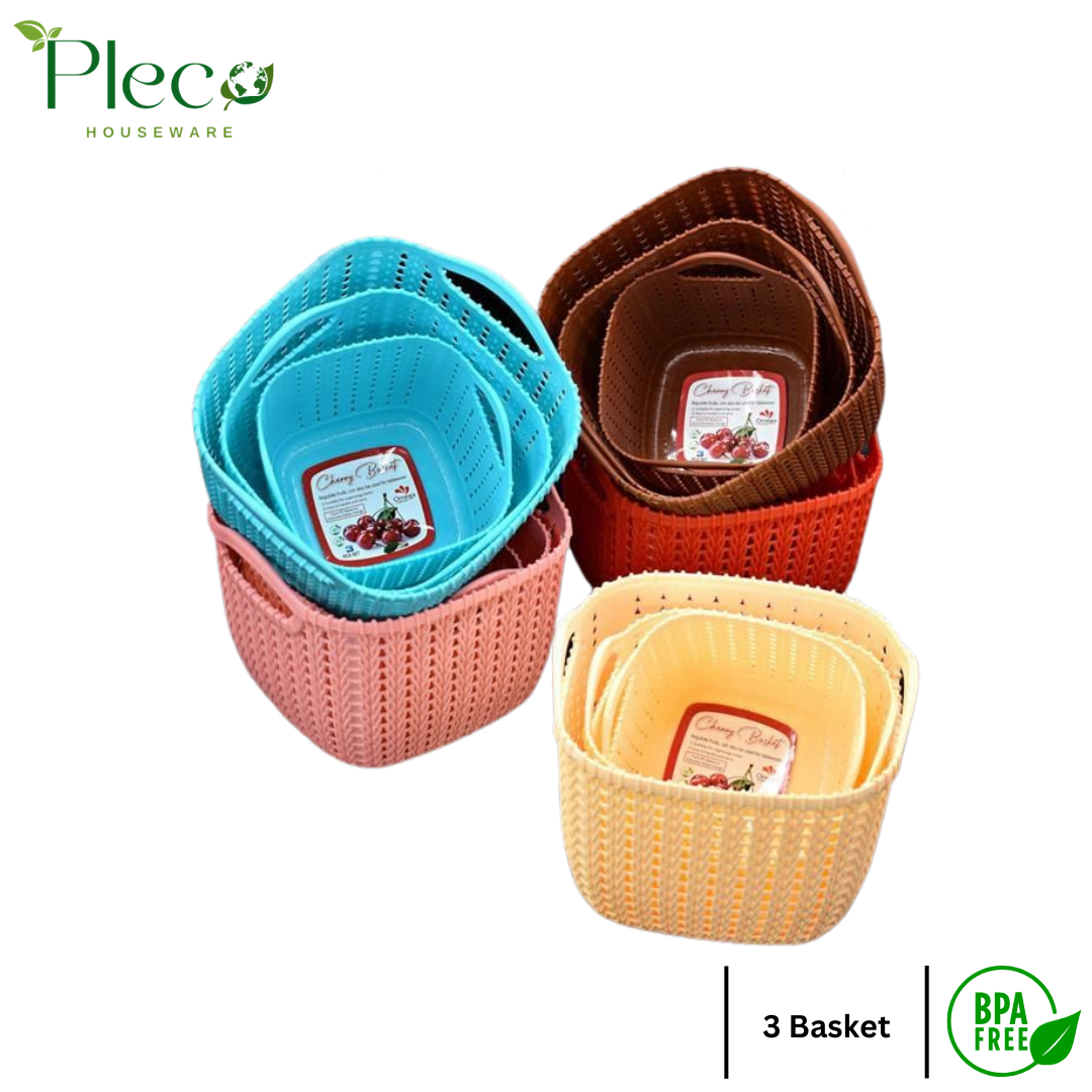 Basket | Grace basket | Cherry Basket | Vanity Storage Organizer Basket