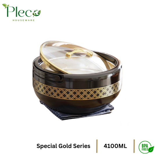 Hotpot Large Brighton Gold Special Edition 4100ml Premium Quality Hotpot | Stainless Steel Inner With Imported Glass Lid