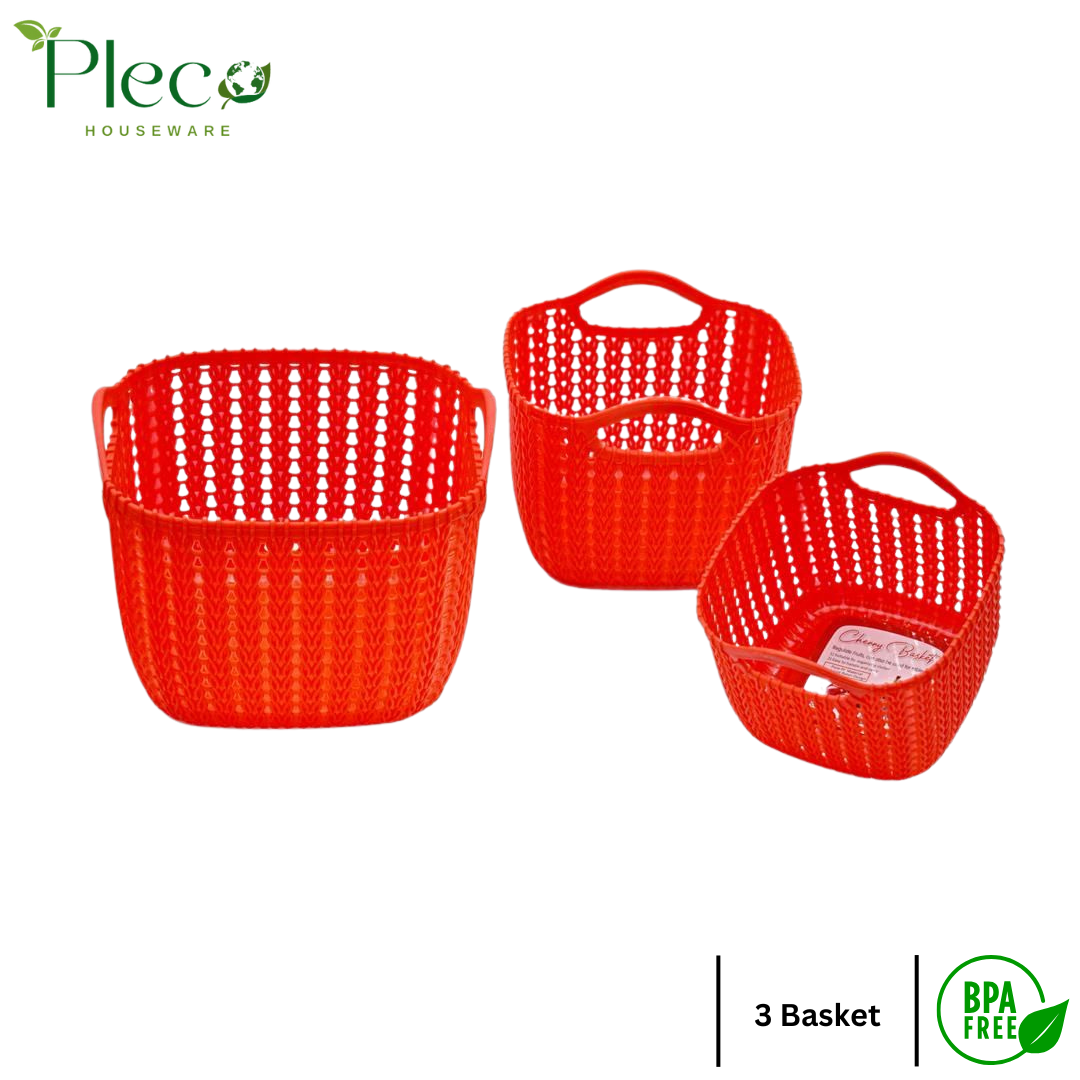 Basket | Grace basket | Cherry Basket | Vanity Storage Organizer Basket