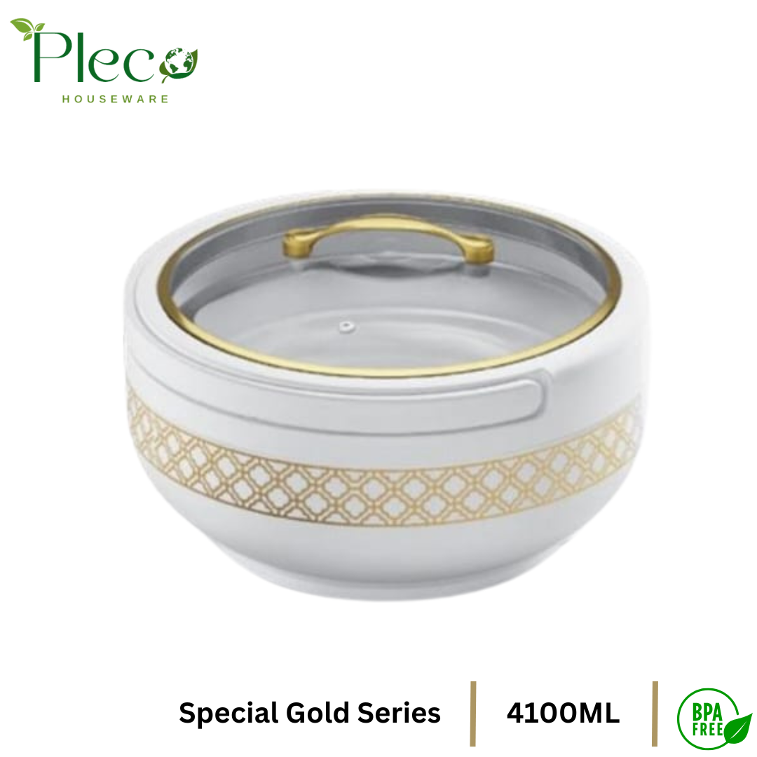 Hotpot Large Brighton Gold Special Edition 4100ml Premium Quality Hotpot | Stainless Steel Inner With Imported Glass Lid