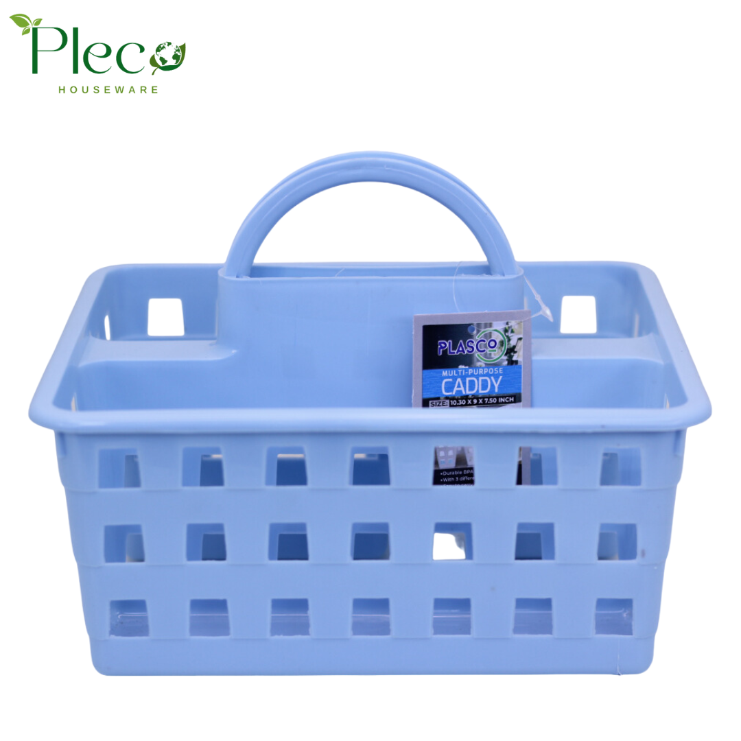 Caddy Basket | Tote Basket | Carry Basket For Baby | 3 Compartment Storage Plastic Basket Organizer