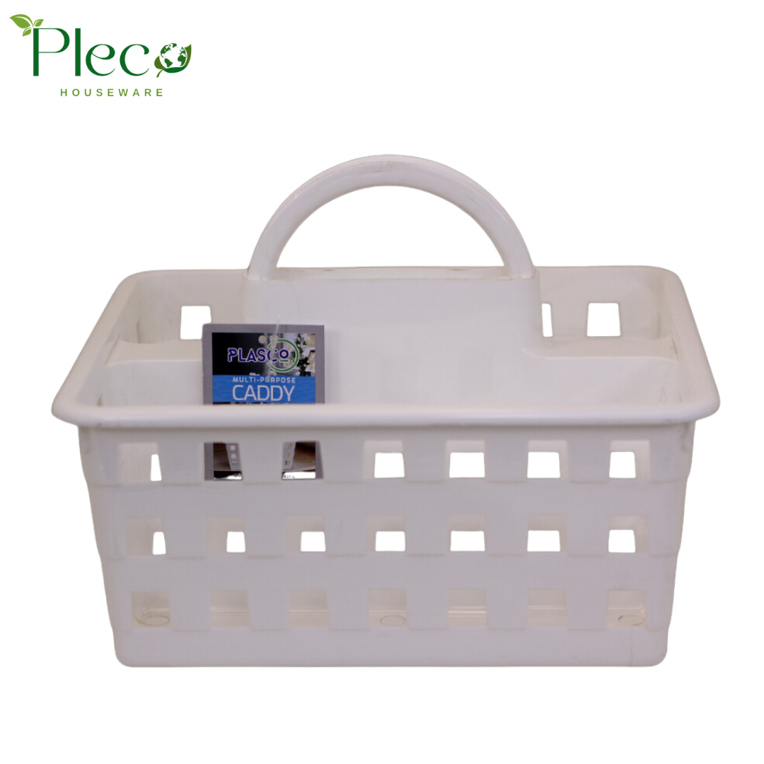 Caddy Basket | Tote Basket | Carry Basket For Baby | 3 Compartment Storage Plastic Basket Organizer